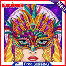 DIY Full Round Drill Diamond Painting Primitive Girl Art Picture Kits Crafts Set