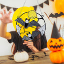 Bat Stained Window Pendant Hanging Alloy Bat Moon Windows Hanging Pendant Newly