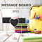 5x5pcs Mini Wooden Chalk Blackboard Signs Chalkboard Message Board (Square)