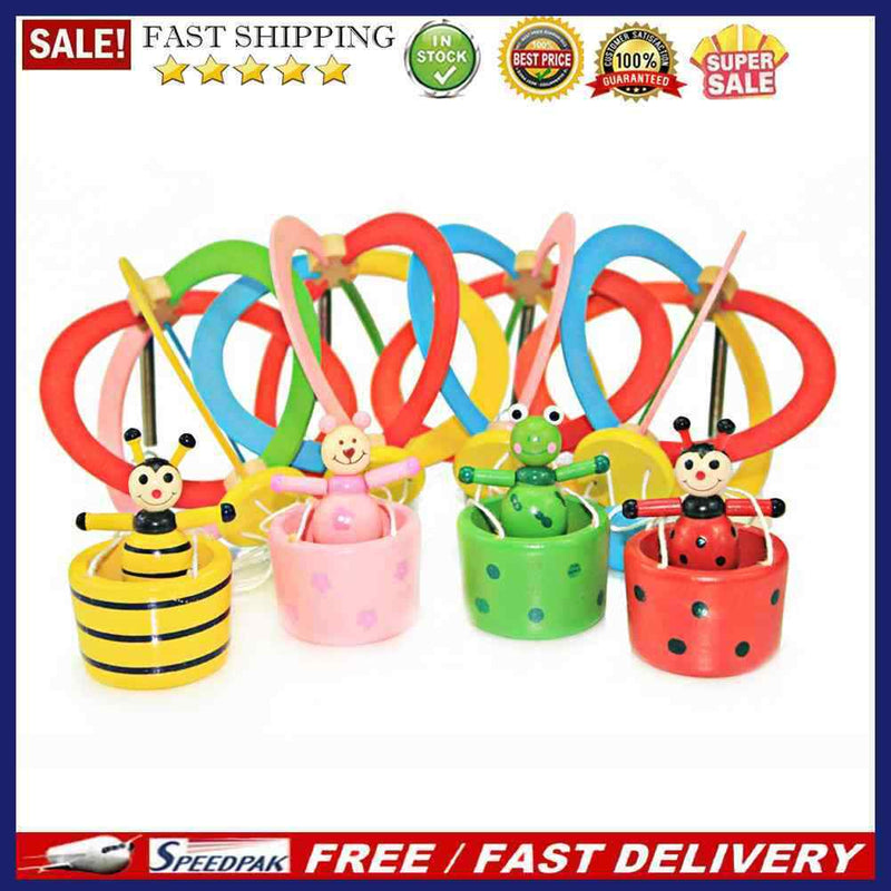 Baby wooden Hanging bed toys/ cartoon hot air balloon design for gifts