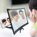 L6 12 inch Curved Phone Screen Magnifier HD Amplifier with Phone Stand Newly