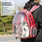 Pet Travel Carrier Transparent Space Capsule Cat Bubble Backpack (Red) Newly