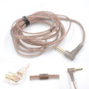 High-Purity Copper Twist Earphone Cable for KZ/CCA ZST ZSR Cord (C No Mic) Newly