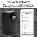 BOX02 Waterproof Smart Key Storage Box with Code Tuya APP Unlocking (Black)