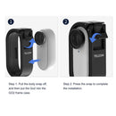 Protective Frame 1/4 Adapter Adjustable Bracket for Insta360 Go 2 (Black) Newly