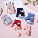 3-6 Years Children Knitted Half Finger Mitten Gloves Flip Cover Mittens