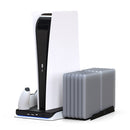 For PS5 PS5 Digital Edition Vertical Cooling Stand Dual Controller Charger Newly