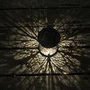 Hollow Maple Leaf Solar LED Lantern Light Path Lawn Patio Hanging Decor Lamp