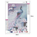 5D DIY Full Drill Square Diamond Painting Peacock Cross Stitch Embroider (1