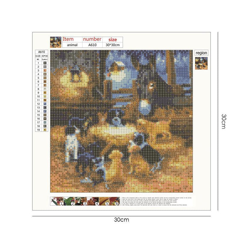 YouN 5D DIY Full Drill Diamond Paintings Cross Stitch Style 24