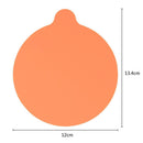 Circular Anti-skid Silicone Drink Coaster Placemats for Table Mats(Orange)