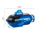 Mini Wireless Remote Control Submarine Electric Underwater Lake Boat (Blue)
