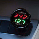 Digital Voltmeter Thermometer Monitor for Car SUV RV Truck Boat (Red+Blue) Newly