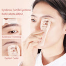 Silicone Strip Eyelash Curler Scalable Design Eyebrow Trimmer Comb Makeup Tool