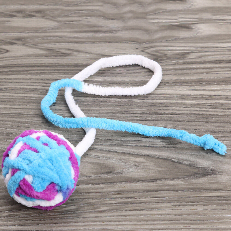 Kitten Molar Chew Bite Toys Cat Plush Round Ball Toys Interactive Pet Suppl