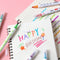 Double Head Paint Pen Drawing Tools Fluorescent Marker Highlighter Pen Set
