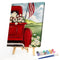 Flower Car Oil Paint by Numbers Hand Painted Frameless Picture Home DIY Ornament