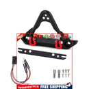 Front Bumper with Light for 1/24 Axial SCX24 RC Crawler Jeep Wrangler Parts
