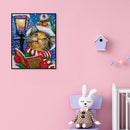 Full Cross Stitch Christmas Cat DIY Embroidery Cotton Thread Home Decor Pictures