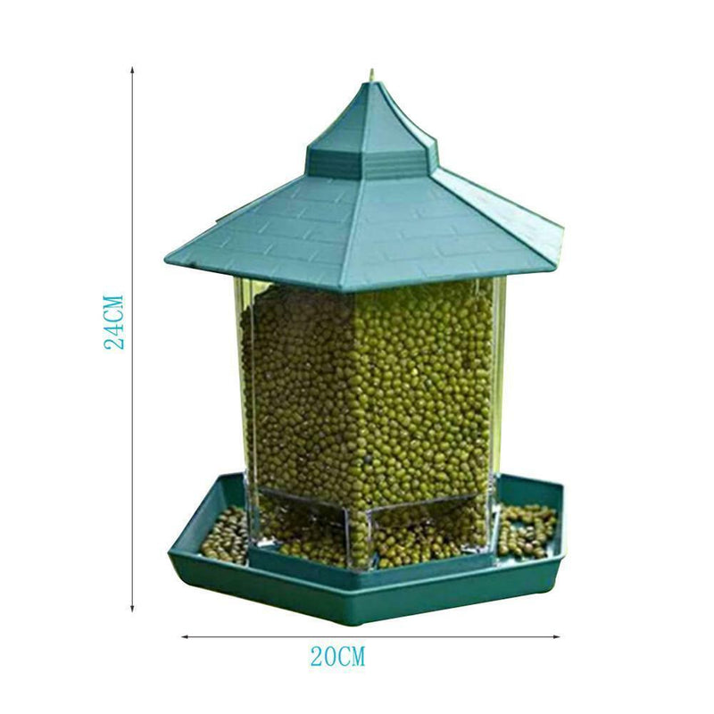 Plastic Waterproof Hanging Wild Bird Feeder Feeding Garden Yard Outdoor hot.