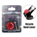 MTB Bike Headset Cover w/ Screw Bicycle Fork Tube Stem Cap Covers (Red) Newly