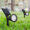 12LED Solar Lamp Outdoor Spotlight Colorful Ground Plug Light (Warm White) Newly