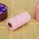 1 Roll 100 Meters 2Ply Cotton Twine DIY Weaving Handmade Craft Rope (Pink) Newly