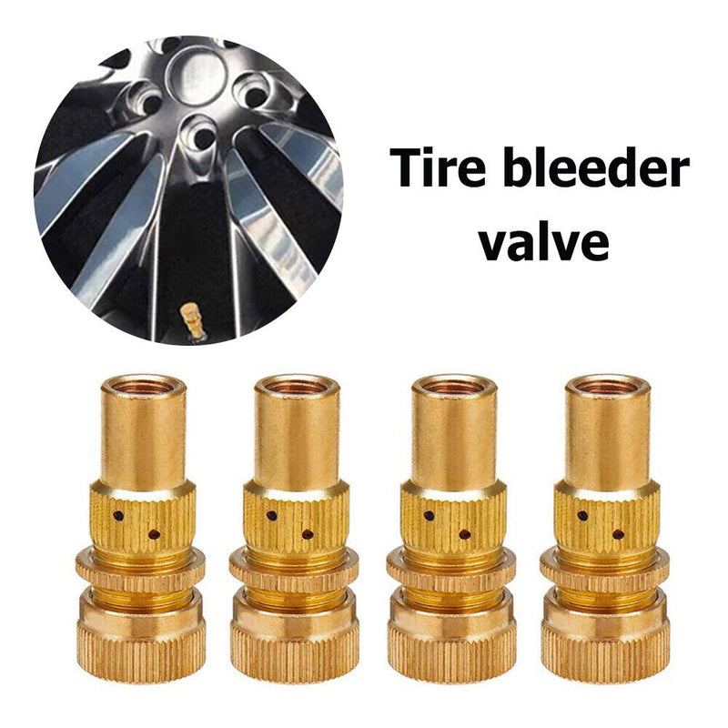 4pcs Car Tire Deflators Accessories Tyre Bleeder Set Pull Pressure Relief Valve