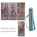 Yoga Mat Shoulder Carrier Bag Exercise Pilates Pads Backpack (Light Blue) Newly