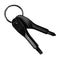 2pcs Phillips Slotted Screwdriver Keychain Pocket Repair Tools (Black) Newly
