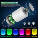 Portable Bluetooth Wireless Speaker Colorful Night Light Control Color V9Z4 J2C0