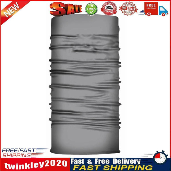 Cycling Camping Tube Scarf Outdoor Gaiter Bandana Headband (Light Grey) Newly