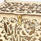 Wood Wedding Card Box DIY Mr Mrs Hollow Love Pattern Wedding Party Supplies