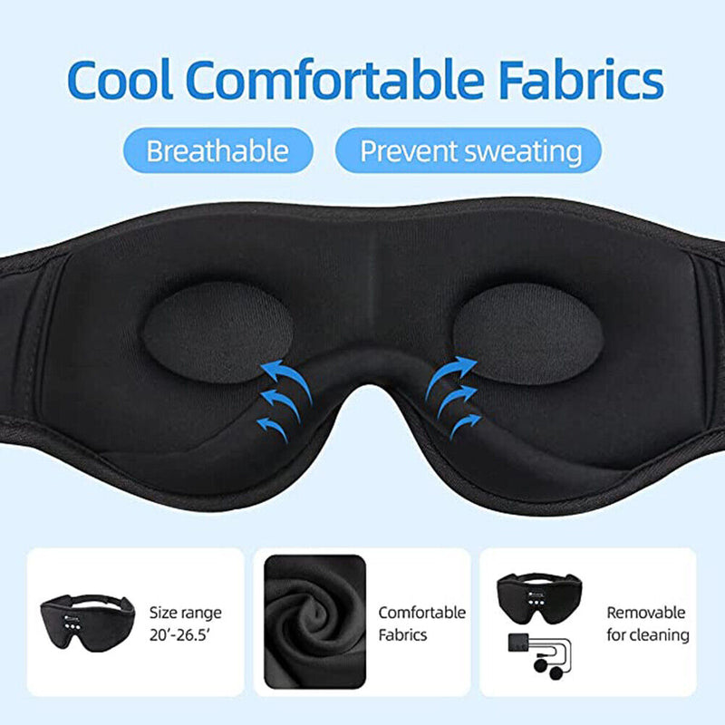 HiFi Music Earphones Eye Cover Soft Earphones Sleeping Eye Cover Music Headset