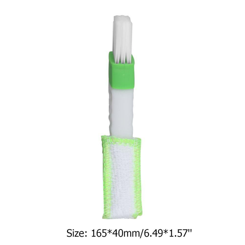 Car Dual Head Air Vent Dust Collector Console Window Blinds Cleaner Brush