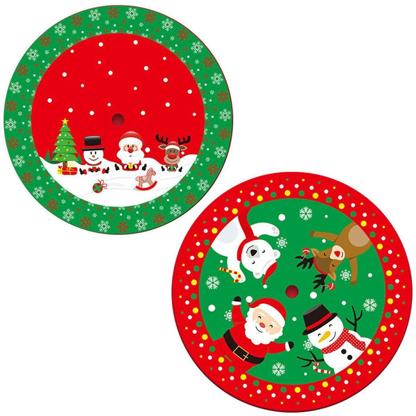 Elk Carpet Floor Mat Xmas Floor Cover Christmas Tree Skirt Outdoor Blanket