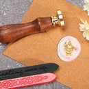 Exquisite Brass Round Fire Lacquer Seal Head Without Handle Wax Seal Tool Gift