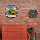 Beach Car Round Metal Plate Tin Sign Plate for Bar Pub Club Wall Art Poster Kit