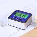 Magnetic Digital Protractor Inclinometer Level Box Angle Finder Box (Blue)