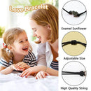 Mother Daughter Day Love Heart Charm Adjustable Bracelet Gift Card Wish Present: