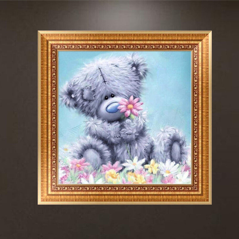 DIY 5D Diamond Embroidery Bear Painting Cross Stitch Craft Decor Kit Newly