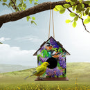 Wooden Bird House DIY Diamond Painting Bird Nest Hut Parrot Cage Indoor Outdo
