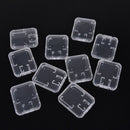 Plastic Standard Transparent Memory Card Case SD/TF SDHC Card Storage Box