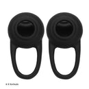 6pcs In Ear Earphone Silicone Earbuds Tips Ear Sleeve Replacement (Black) Newly