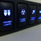 12V 4 Button Blue LED On/Rocker Switch Panel with 150mm Cable for Toyata