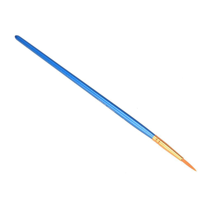 10pcs Blue Watercolor Gouache Paint Brushes Nylon Hair Painting Brush Set Newly