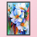 Full Embroidery Printed 3 Strands 11CT Flowers Kit Stamped DIY Art Cross Stitch
