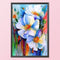 Full Embroidery Printed 3 Strands 11CT Flowers Kit Stamped DIY Art Cross Stitch