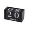 Wooden Perpetual Calendar Block Planner Permanent Desktop Home T7T8 Decor` Y1G2