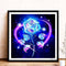 5D DIY Diamond Painted Round Diamond Blue Rose LD166
